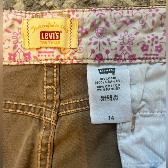 Levi’s Brown Cropped Pants size 14 (P102) - Picture 7 of 9